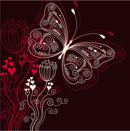 free vector Butterfly pattern vector